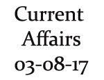 Current Affairs 3rd August 2017